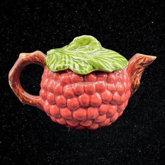 Jay Willfred Pottery Andrea By Sadek Grape Ceramic Teapot Portugal Majolica - Picture 8 of 11